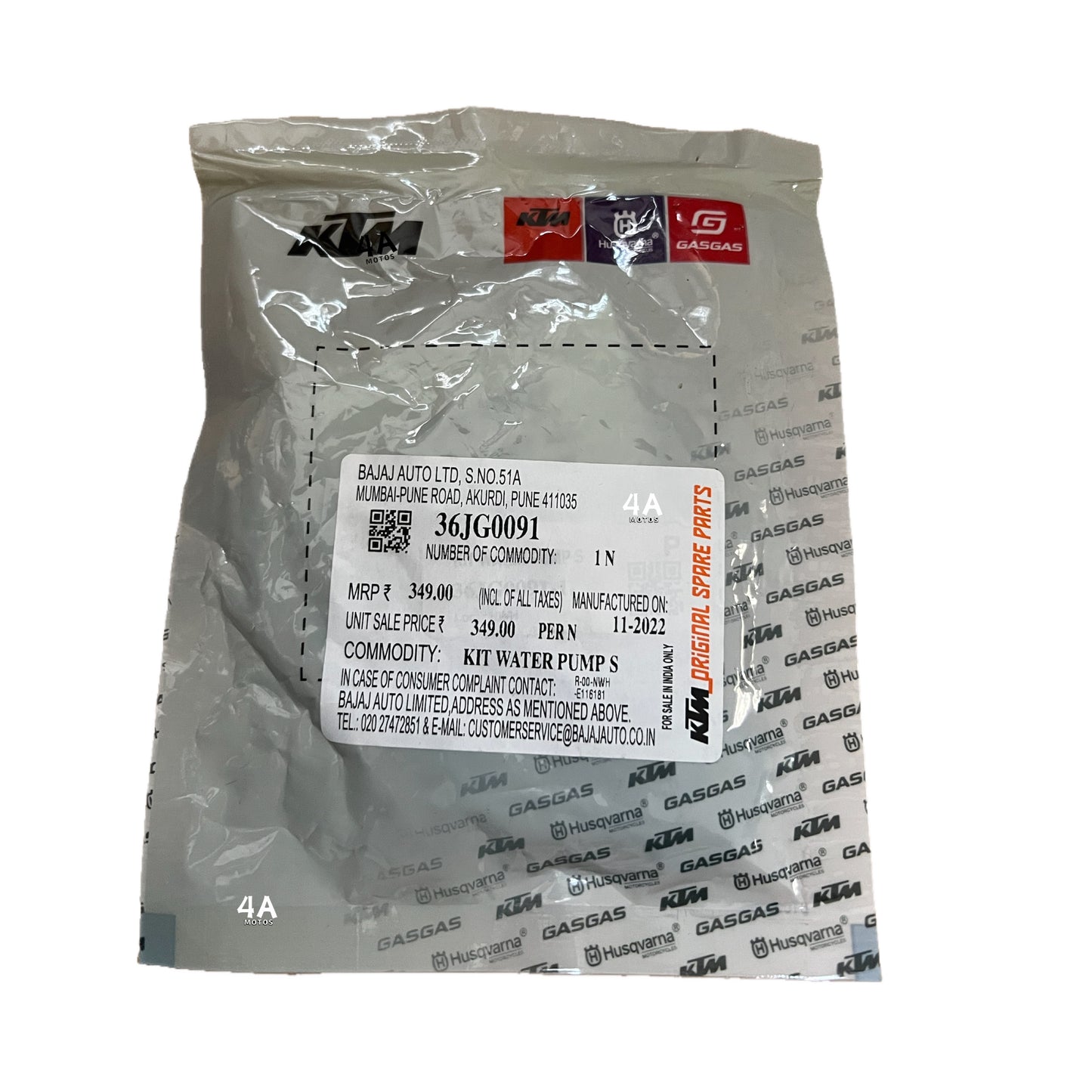 Kit Retenes De Bomba De Agua Husqvarna 200 - 401 Original