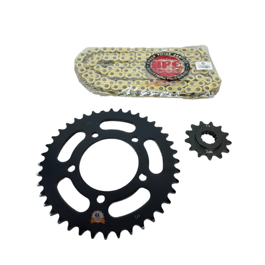 Kit Arrastre Gixxer 250 Sf Dorada Reforzada Npc