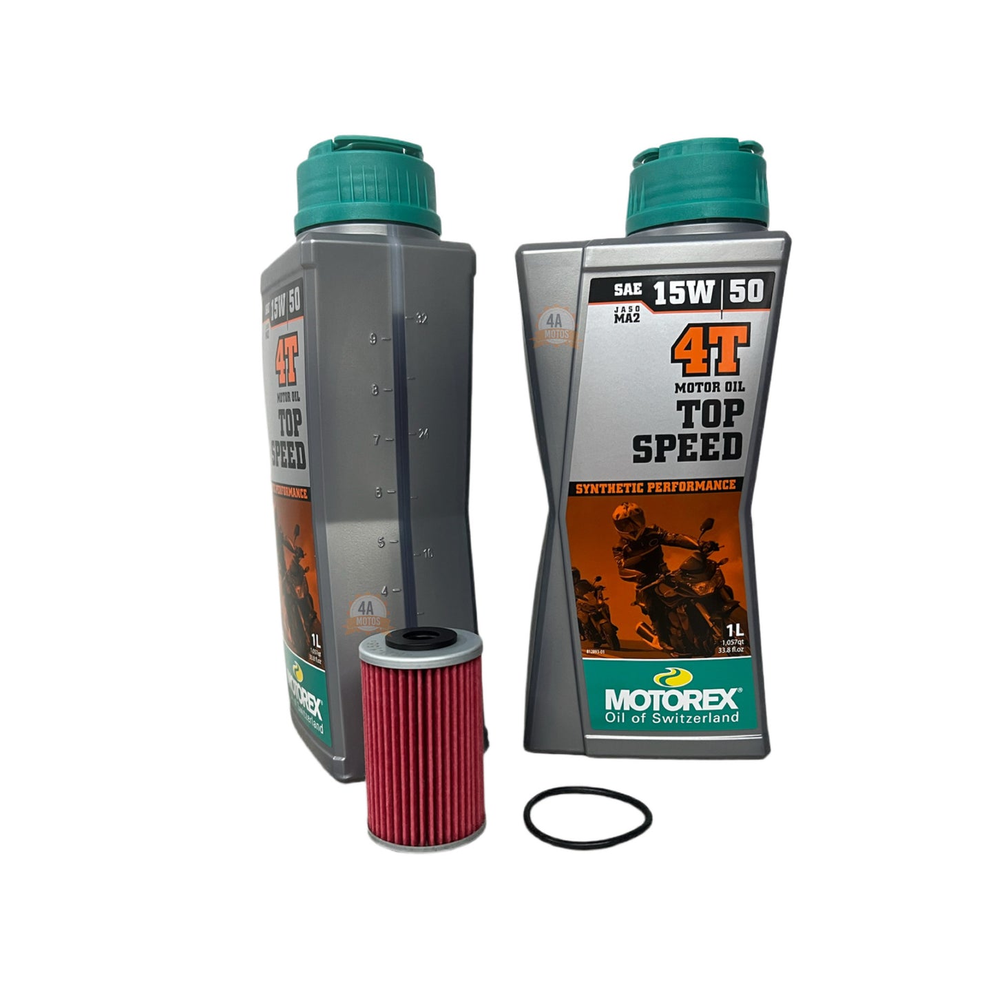 Combo*2 Aceite Motorex Top Speed 15w50 + Filtro Aceite Kyn