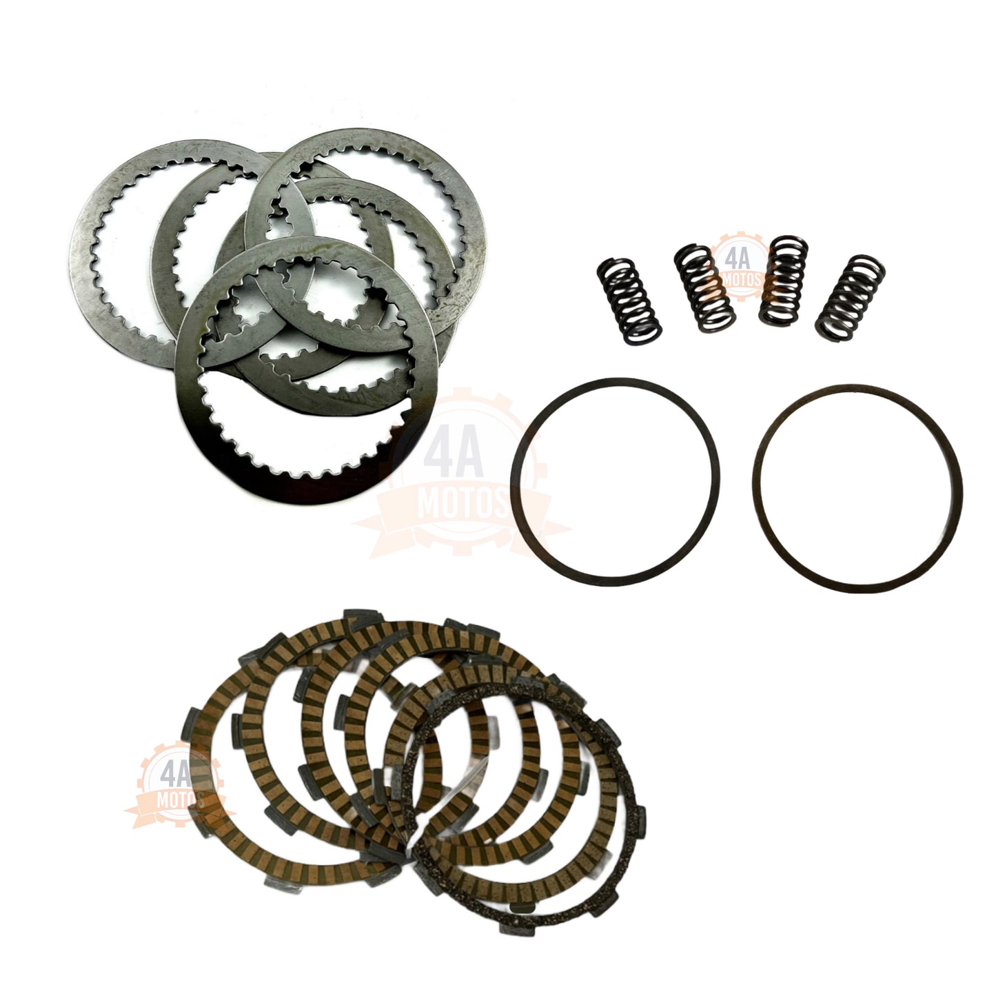 Kit Discos Clutch Ns 200 - Fi Completo Original Antibrinco