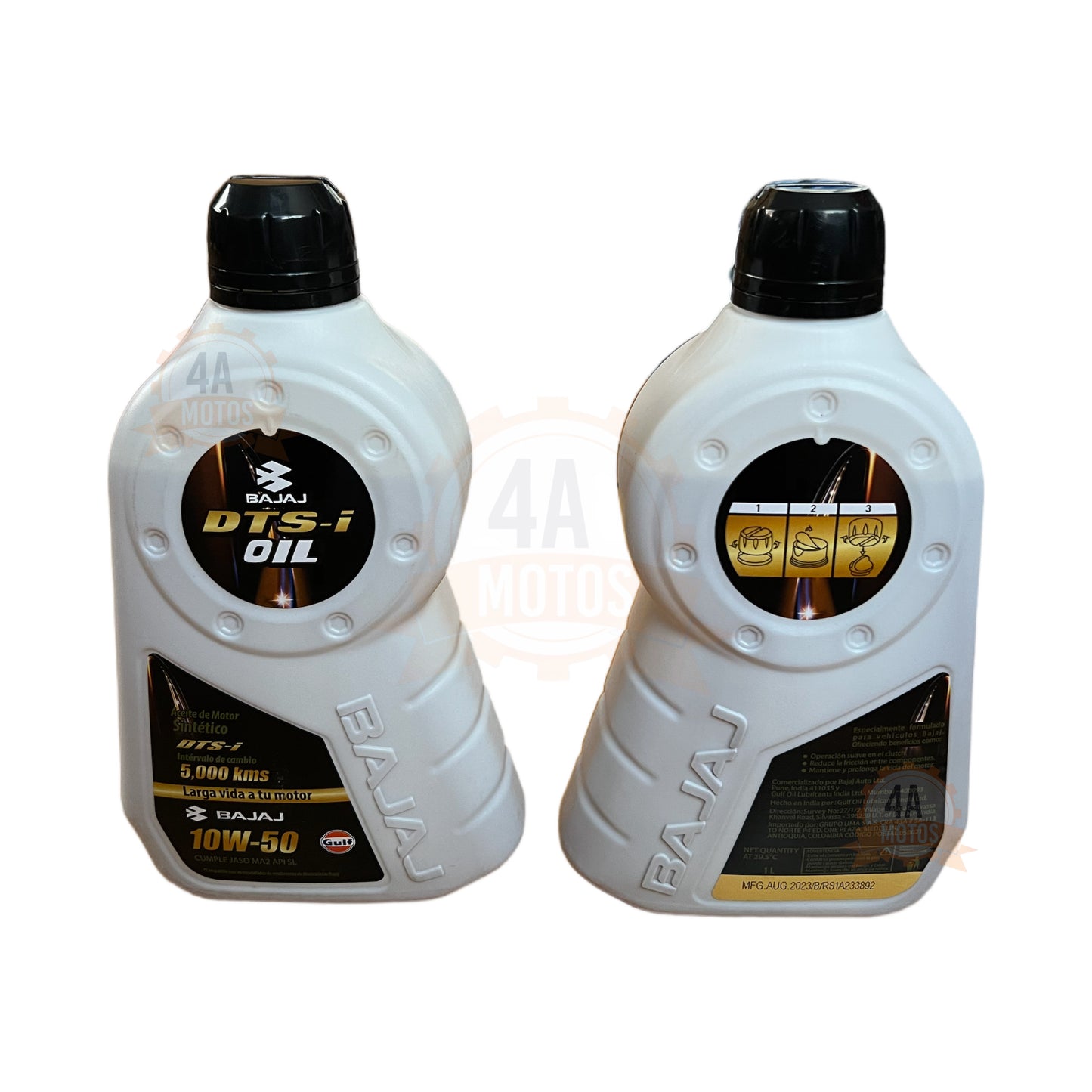 Combo 2 Aceite Bajaj 10w50 1 Litro