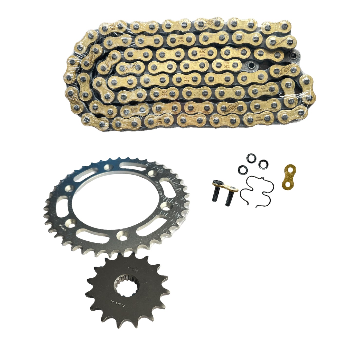 Kit Arrastre Ktm 690 Afam Con Cadena Regina Dorada 520* 120