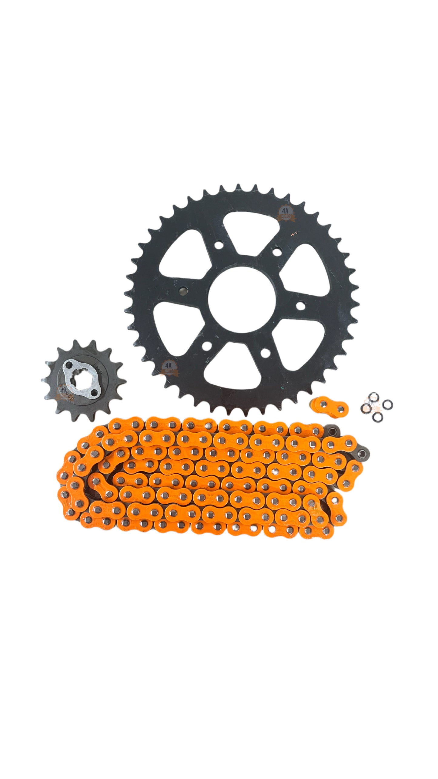Kit Arrastre Original Ktm Duke 200 Ag/ Ng/ Rc Cadena Naranja