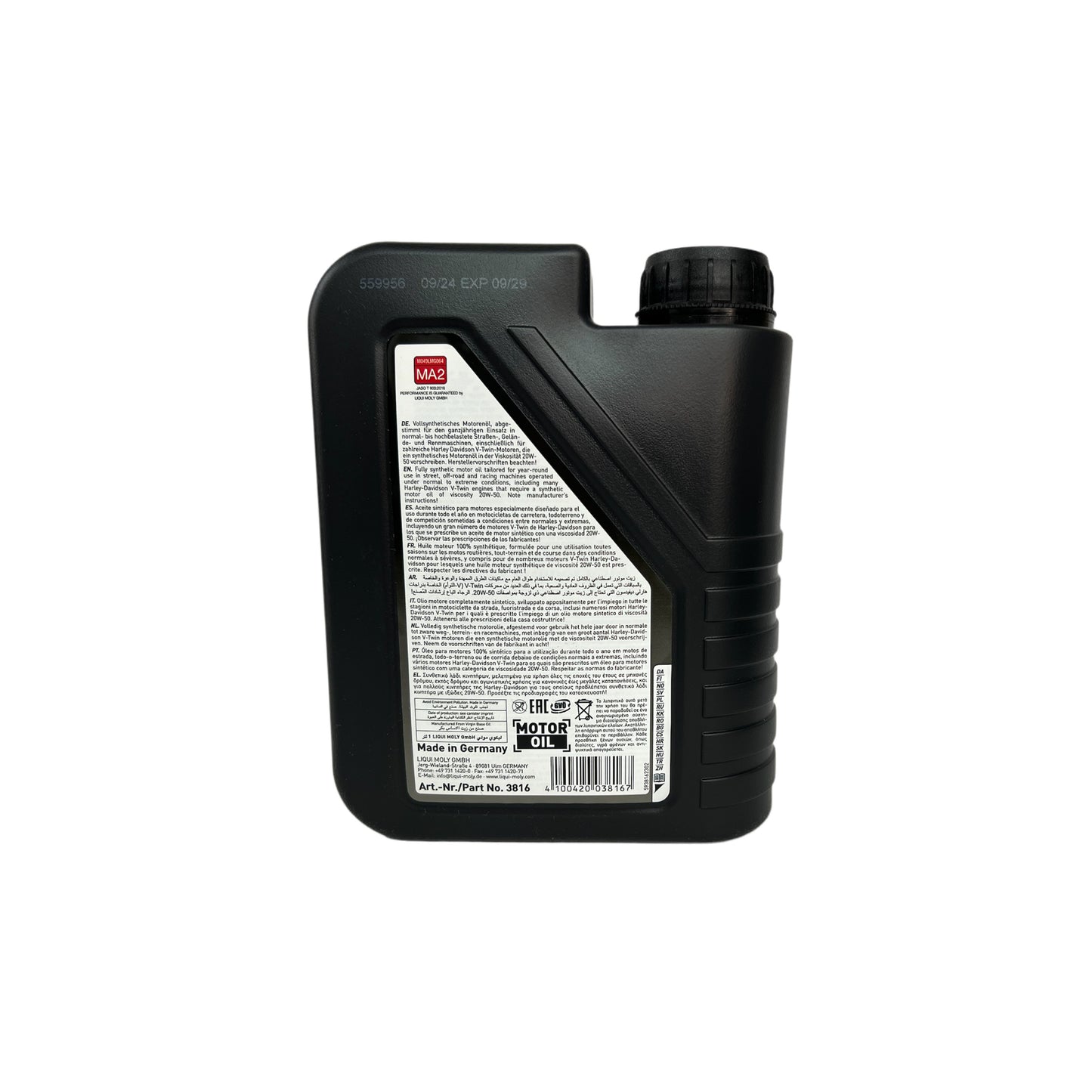 Aceite Liqui Moly Motorbike Hd Synth 20w50 Street