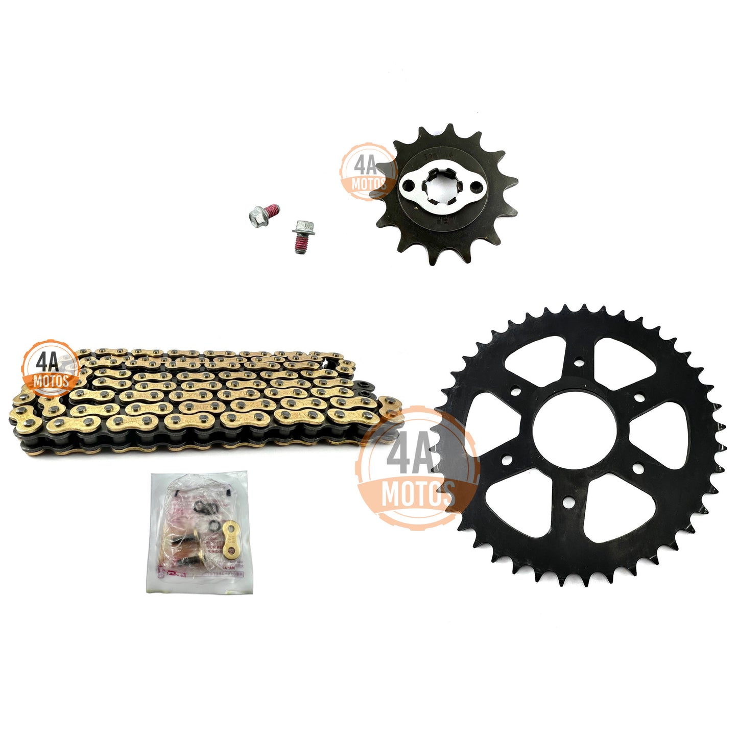 Kit Arrastre Original Ktm Duke 200 Con Cadena Did Dorada .