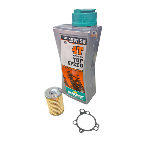 Aceite Motorex Top Speed 15w50 + Filtro Aceite 390 G3