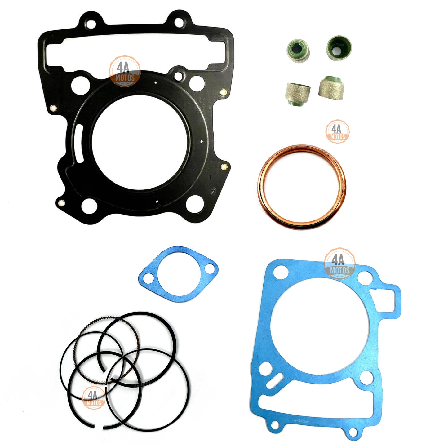 Kit Medio Ktm Duke 200, Anillos Y Sellos Válvulas Modelo Nuevo