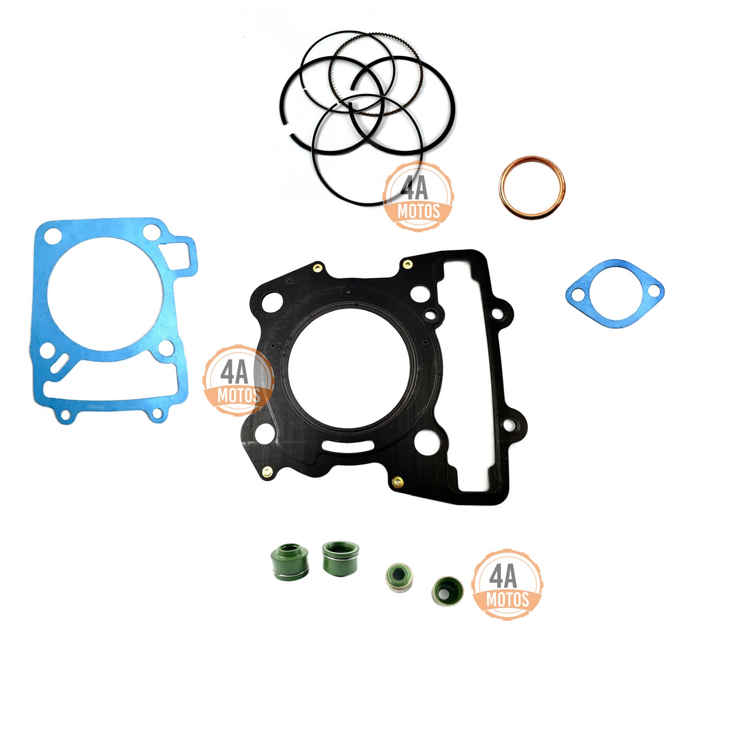 Kit Medio Ktm Duke 200, Anillos-sellos Válvulas Modelo Antiguo