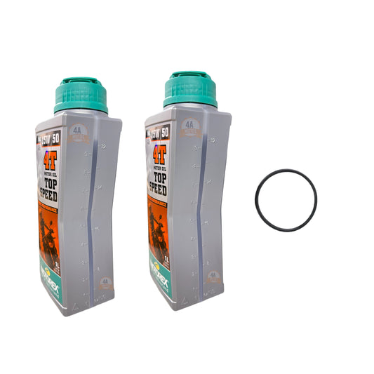 Aceite Top Speed Motorex 15w50 Combo * 2 + Oring Aceite