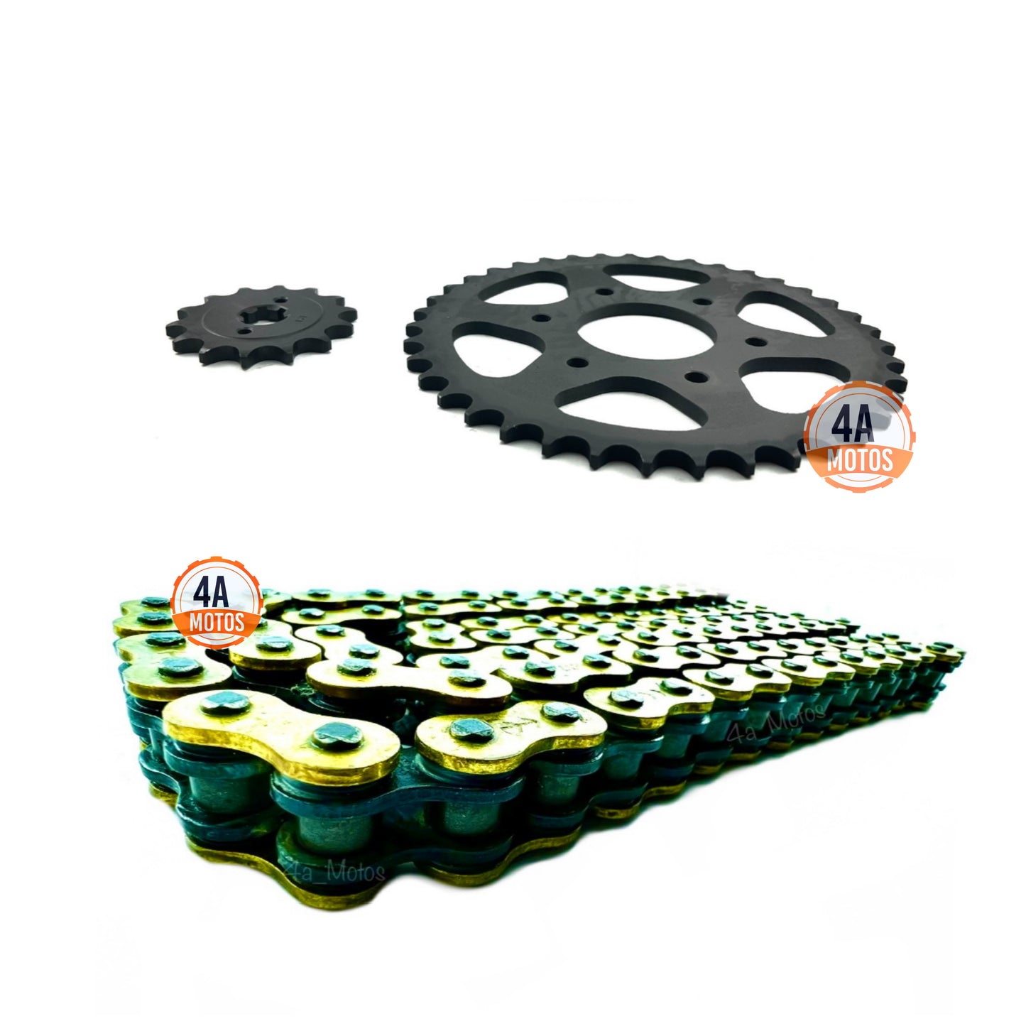Kit De Arrastre Pulsar Ns 200 Oring Reforzado Indu 520 Dorad