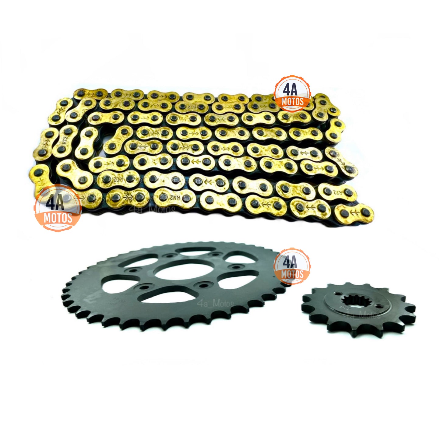 Kit Arratre Ktm Duke 390 Hindú Con Cadena Dorada Oring