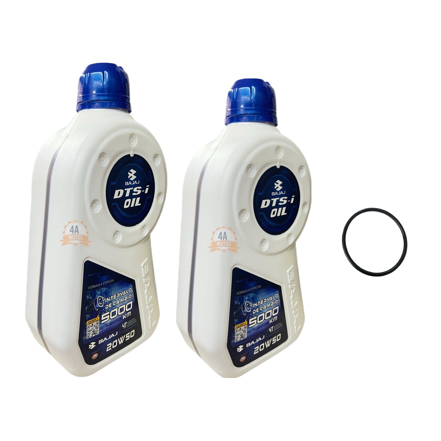 Aceite Bajaj 20w50 1.2 Litro Combo *2 + Oring Aceite