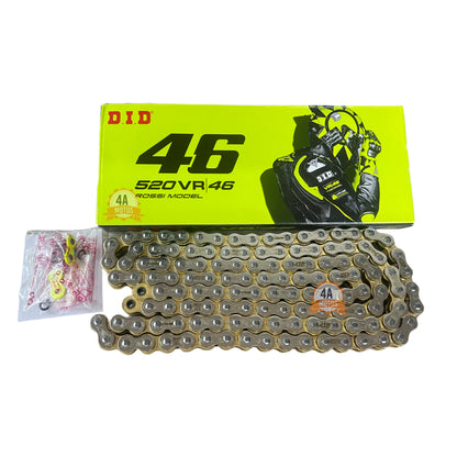 Cadena Did 520 R46 x 130 Zb Dorada Reforzada X-ring Japon