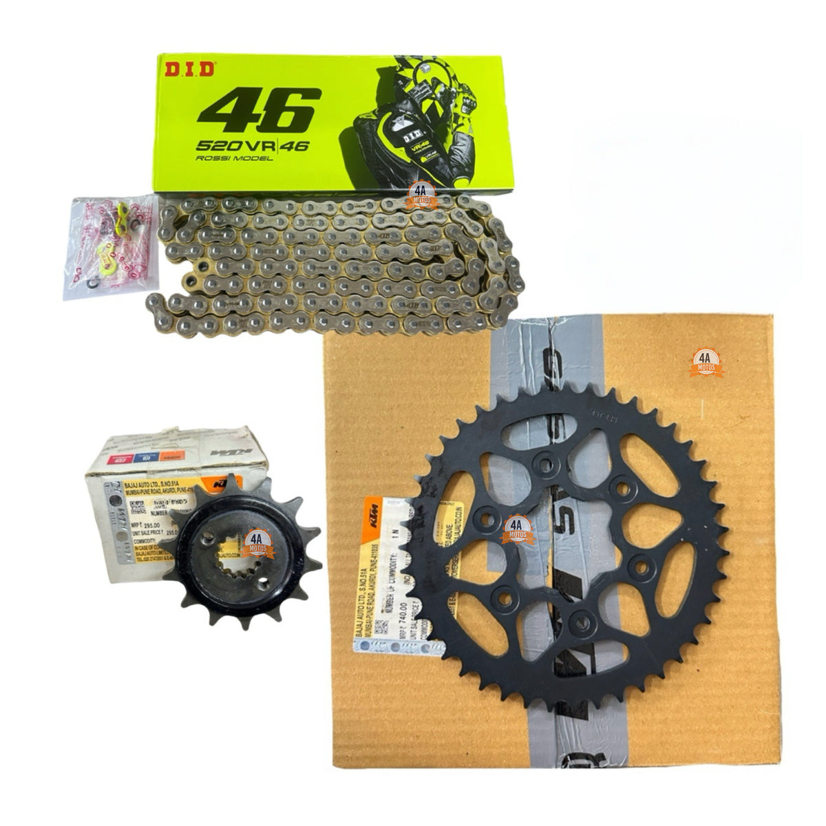 Kit De Arrastre Ktm Duke 390 G3 Cadena Did Vr 46