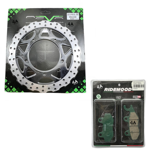 Disco Freno Delantero Y Pastillas Kawasaki Ninja 300 - Z 250