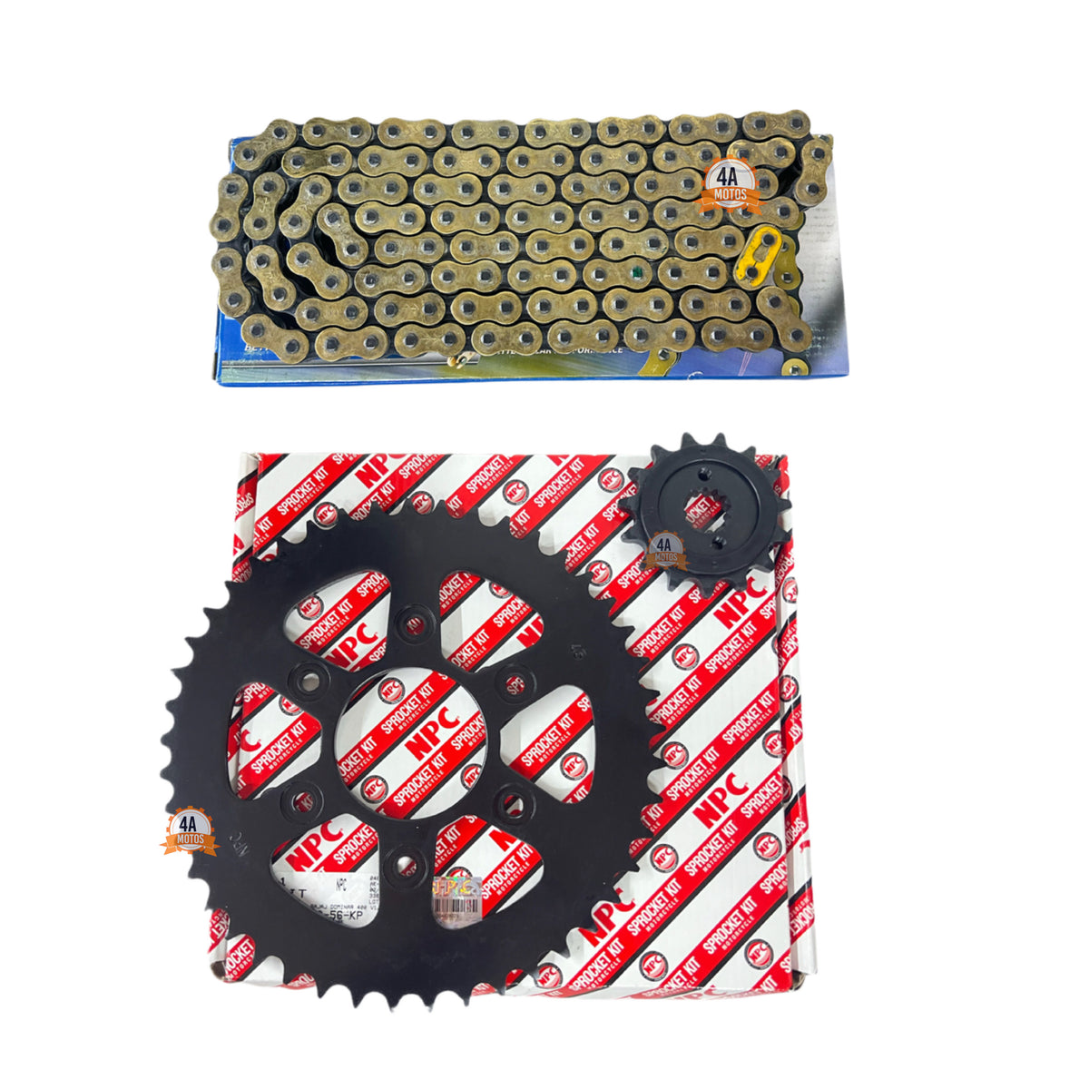 Kit De Arrastre Npc Dominar 400 V1 / Ug Cadena Rombo
