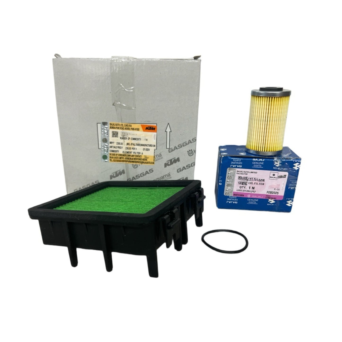 Kit Filtros Aire Ktm Y Aceite Bajaj Oring 250 G3 Original