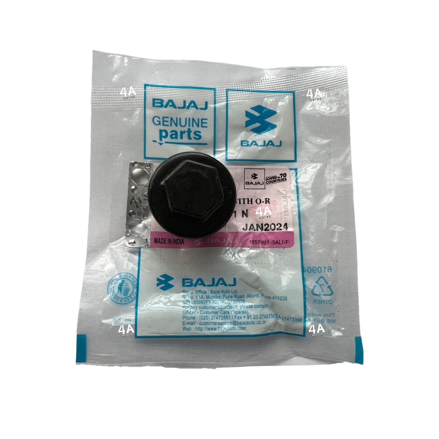 Tornillo Tapón Aceite Ns / Rs / As 200 Original Bajaj