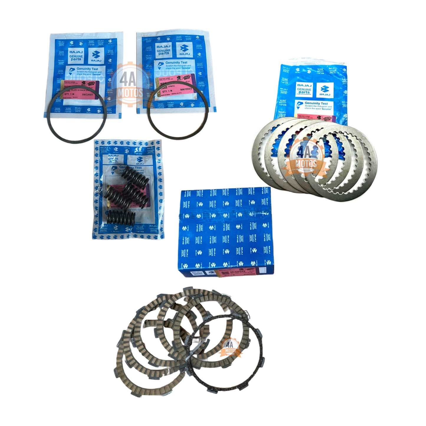Kit Discos Clutch Ns 200 - Fi Completo Original Antibrinco