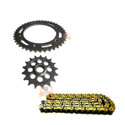 Kit Arrastre Tvs Apache 310 Race Con Cadena Did Dorada