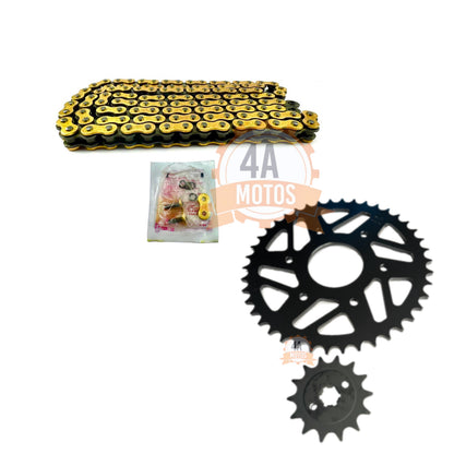 Kit Arrastre Ktm 250 Afam Con Cadena Did Dorada