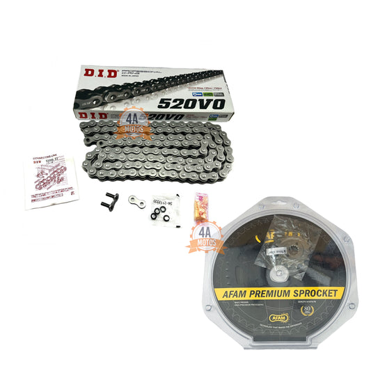 Kit Arrastre Ktm 390 Afam Con Cadena Did Negra 520* 120