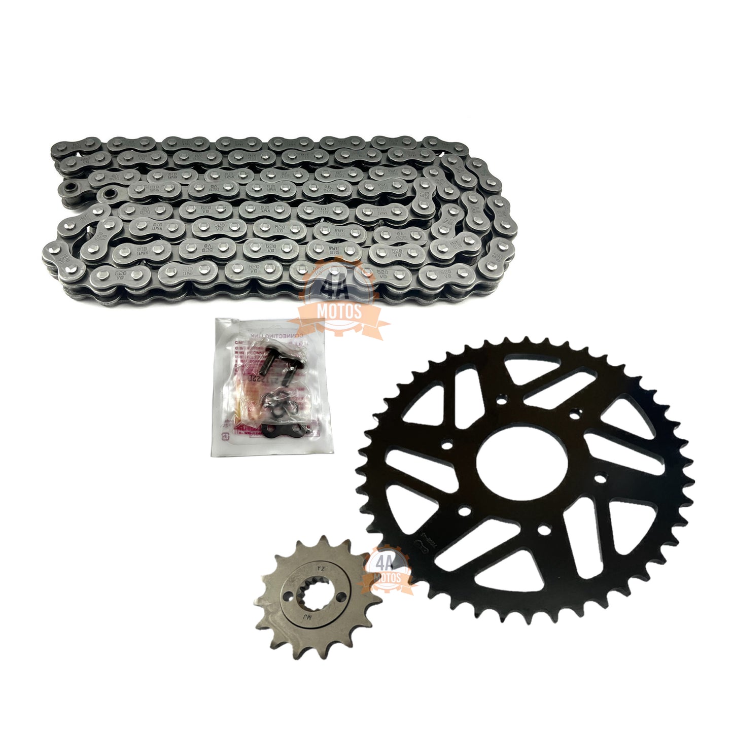 Kit Arrastre Ktm 390 Afam Con Cadena Did Negra 520* 120