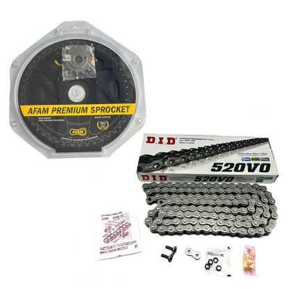 Kit Arrastre Ktm 250 Afam Con Cadena Did Negra 520*120