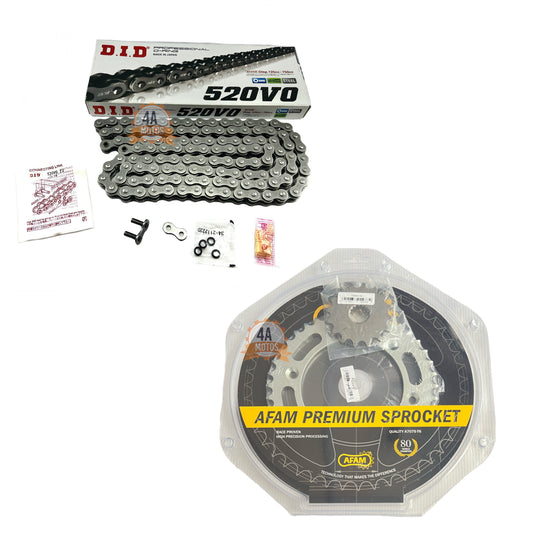 Kit Arrastre Ktm 690 Afam Con Cadena Did Negra 520* 120