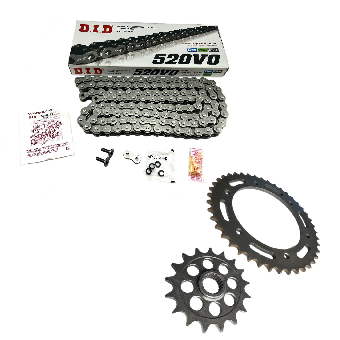 Kit Arrastre Tvs Apache 310 Race Con Cadena Did Negra