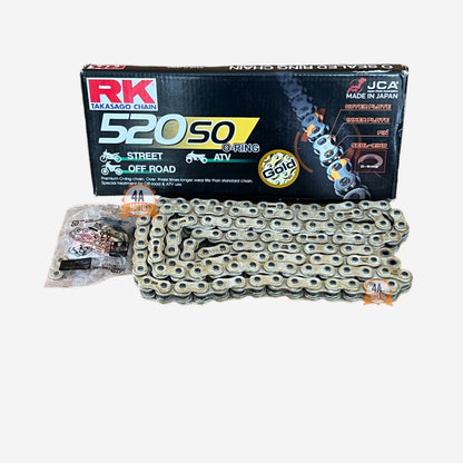 Cadena Rk Dorada 520 X 120