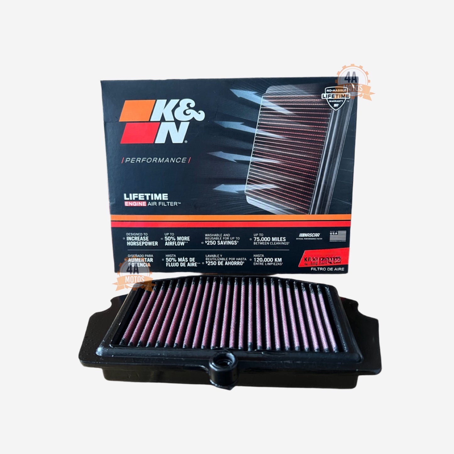 Filtro De Aire K&n Kawasaki Z400/ Ninja 400 Abs Original