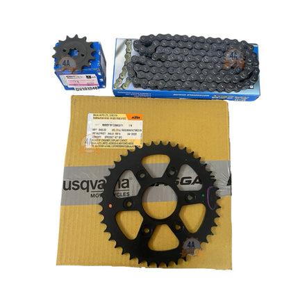Kit Arrastre Ktm Duke 200, Plato Original, Cadena Orring.