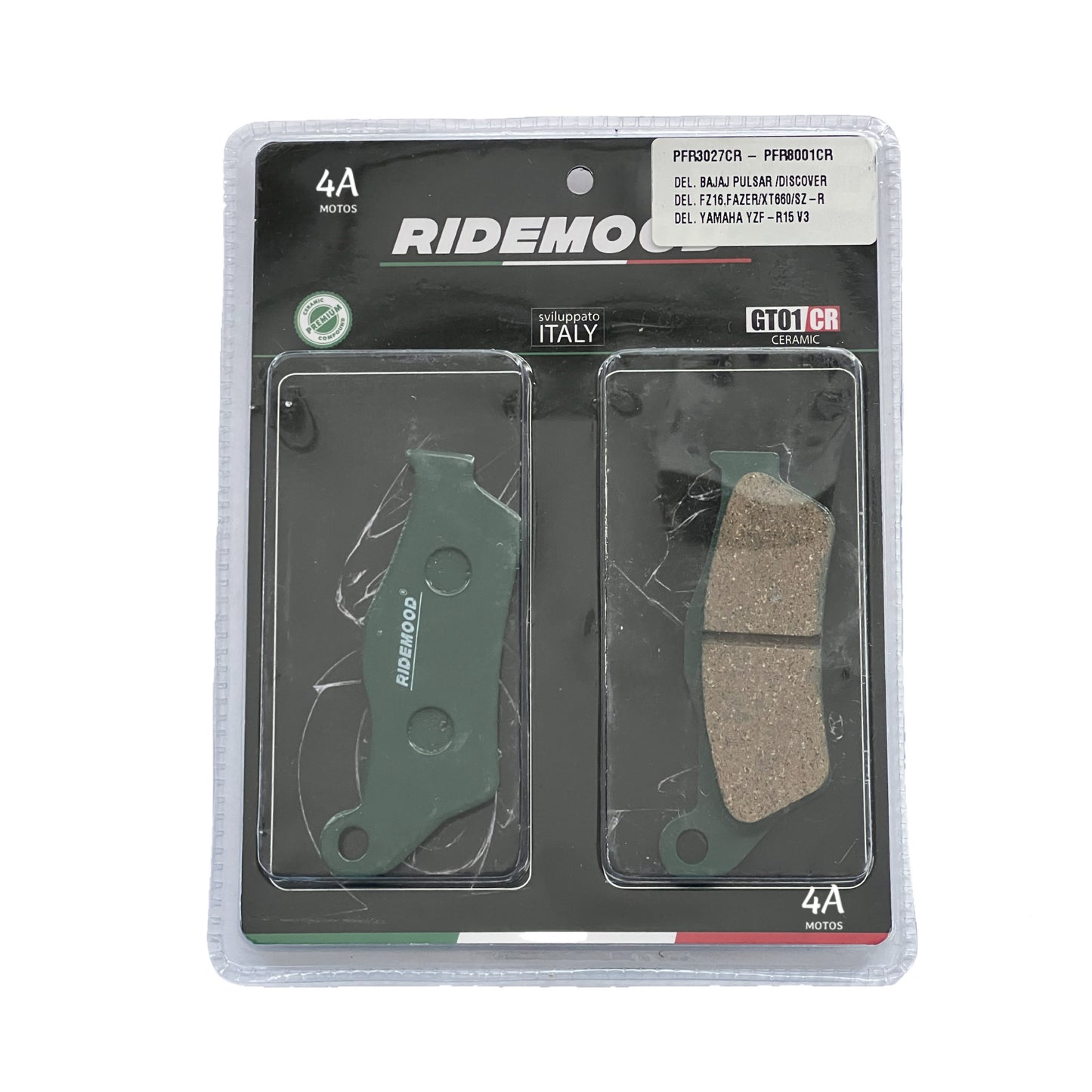 Pastillas Del. Yamaha Fz16 / Yzf - R15 V3 Cerámicas Ridemood