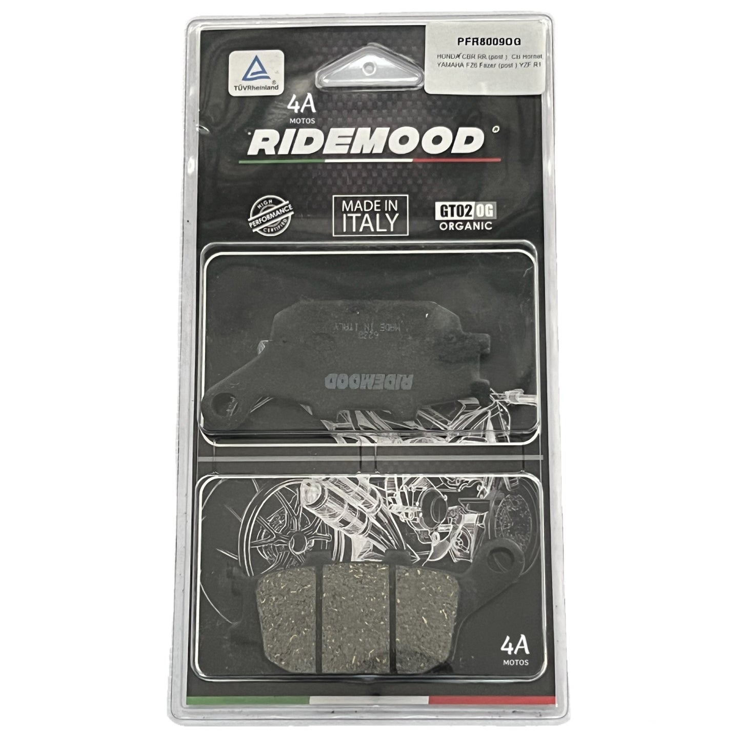 Pastillas Traseras Suzuki Freewind 650 Ridemood Orgánica