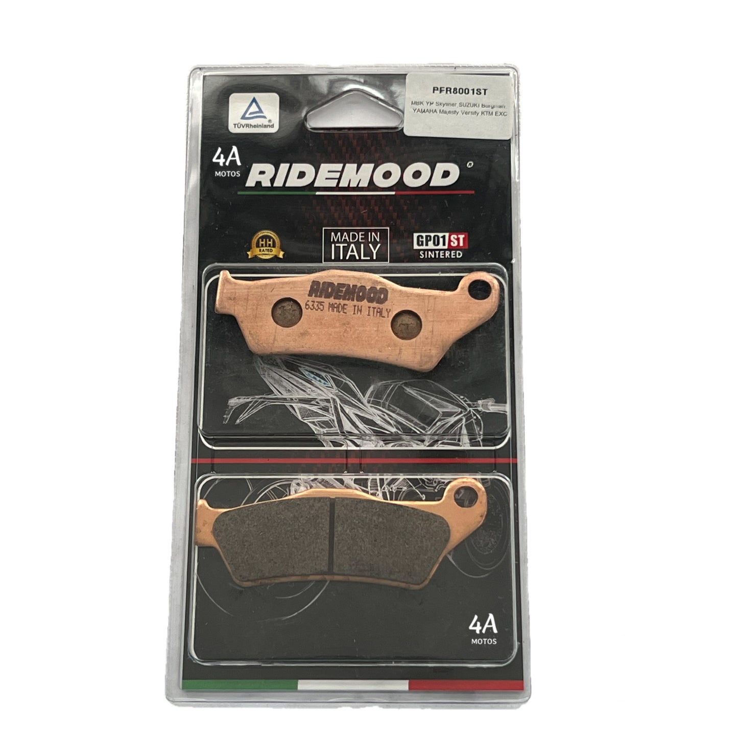 Pastillas Delanteras Yamaha Yzf/r15/v3 Ridemood Sinterizadas