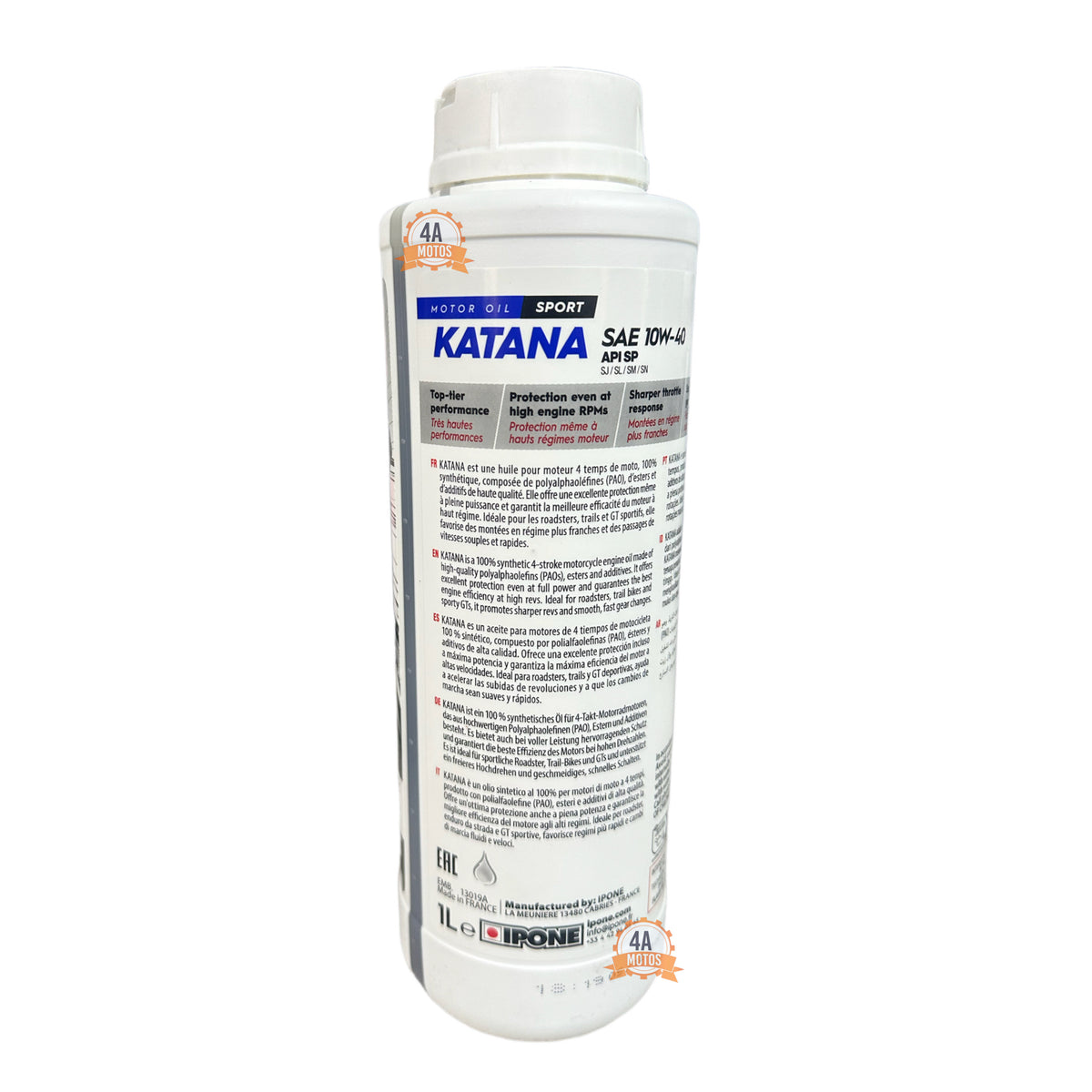 Aceite Ipone Katana  10w-40 Full Sintetico