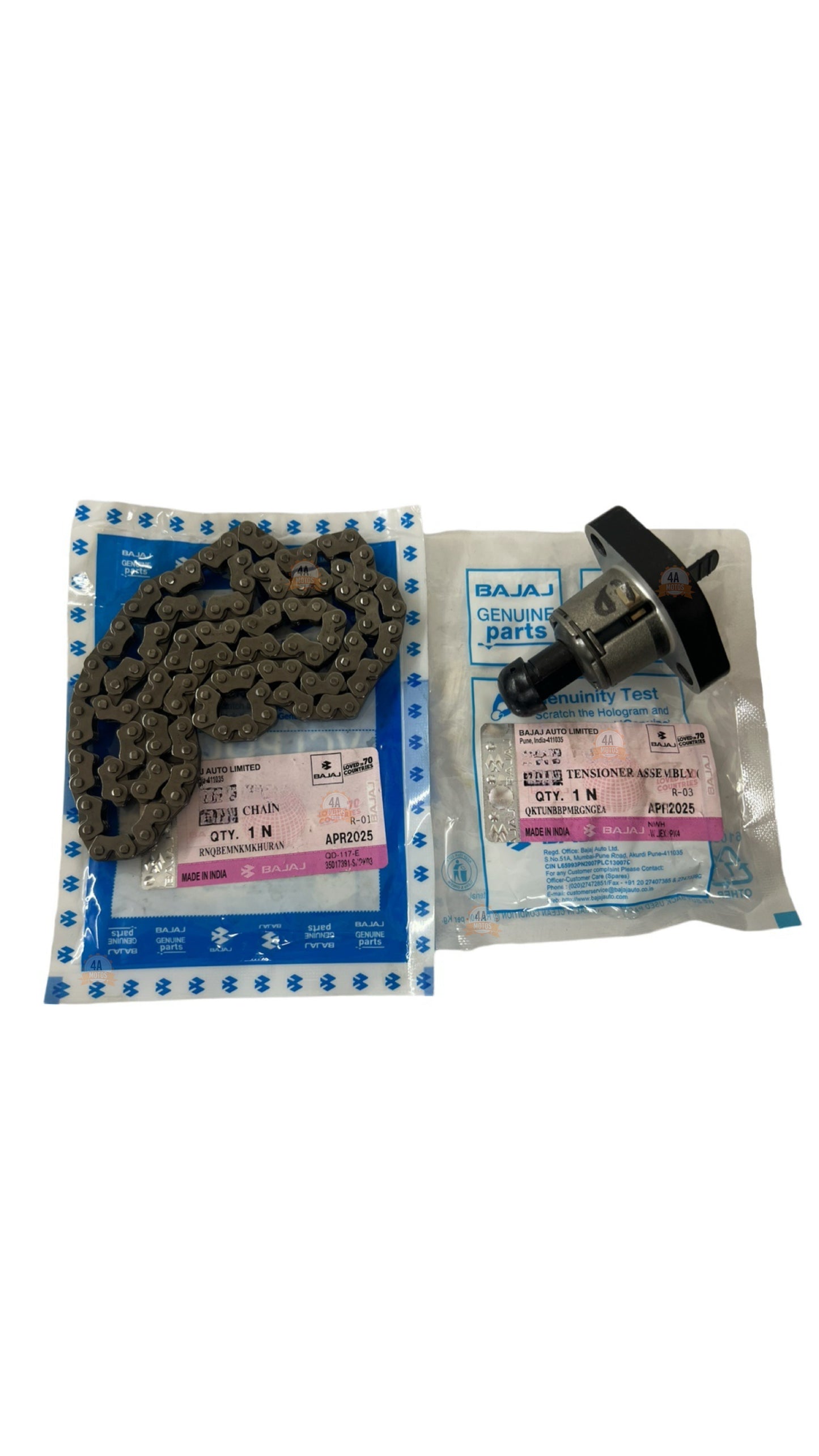 Cadenilla y tensor pulsar N250 original Bajaj