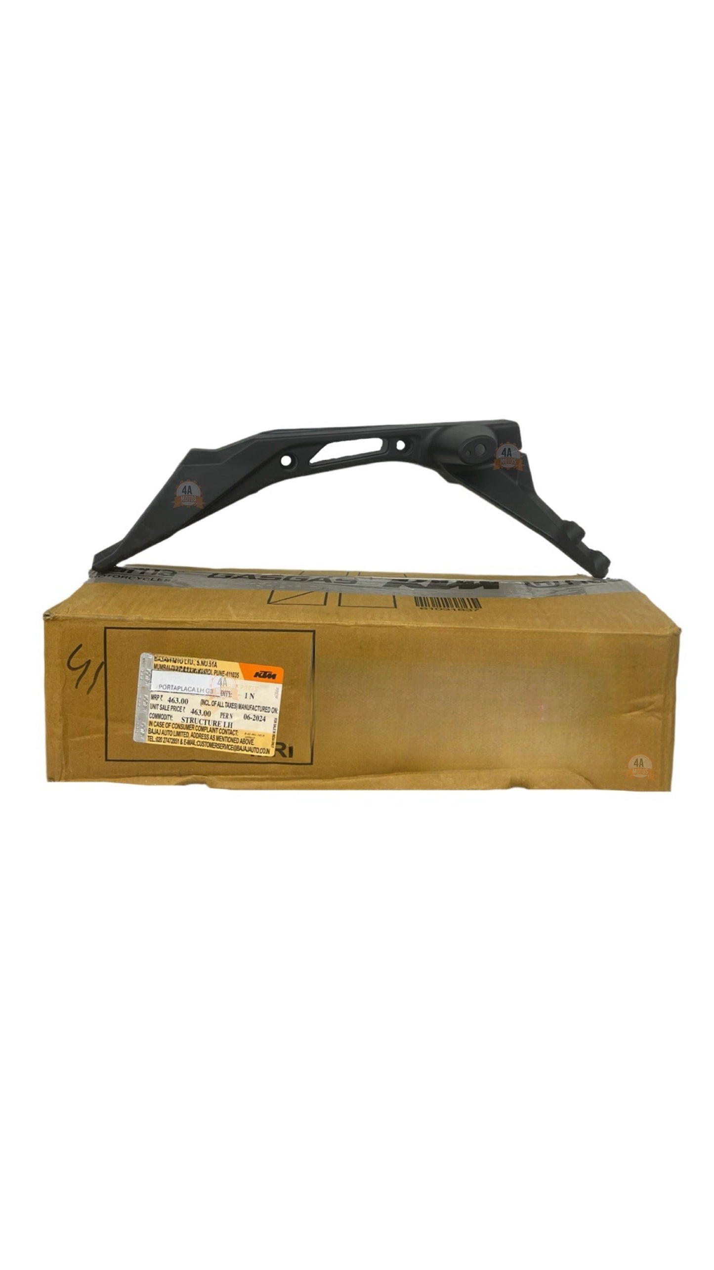 Porta Placa Trasero Izquierda Ktm Duke 250 / 390 G3 Original