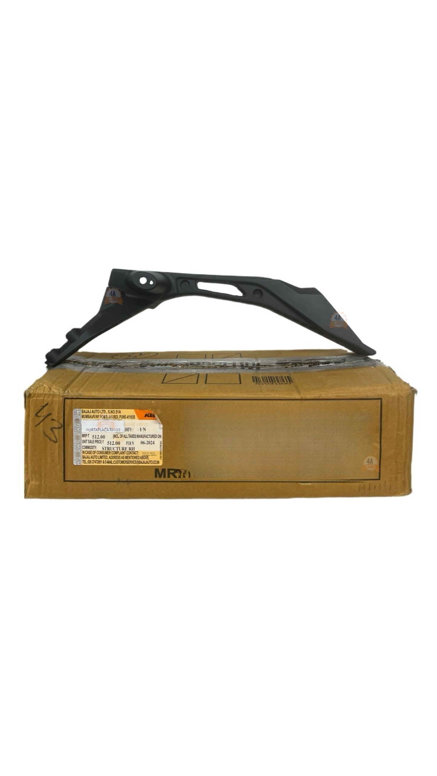 Porta Placa Trasero Derecho Ktm Duke 250 / 390 G3 Original