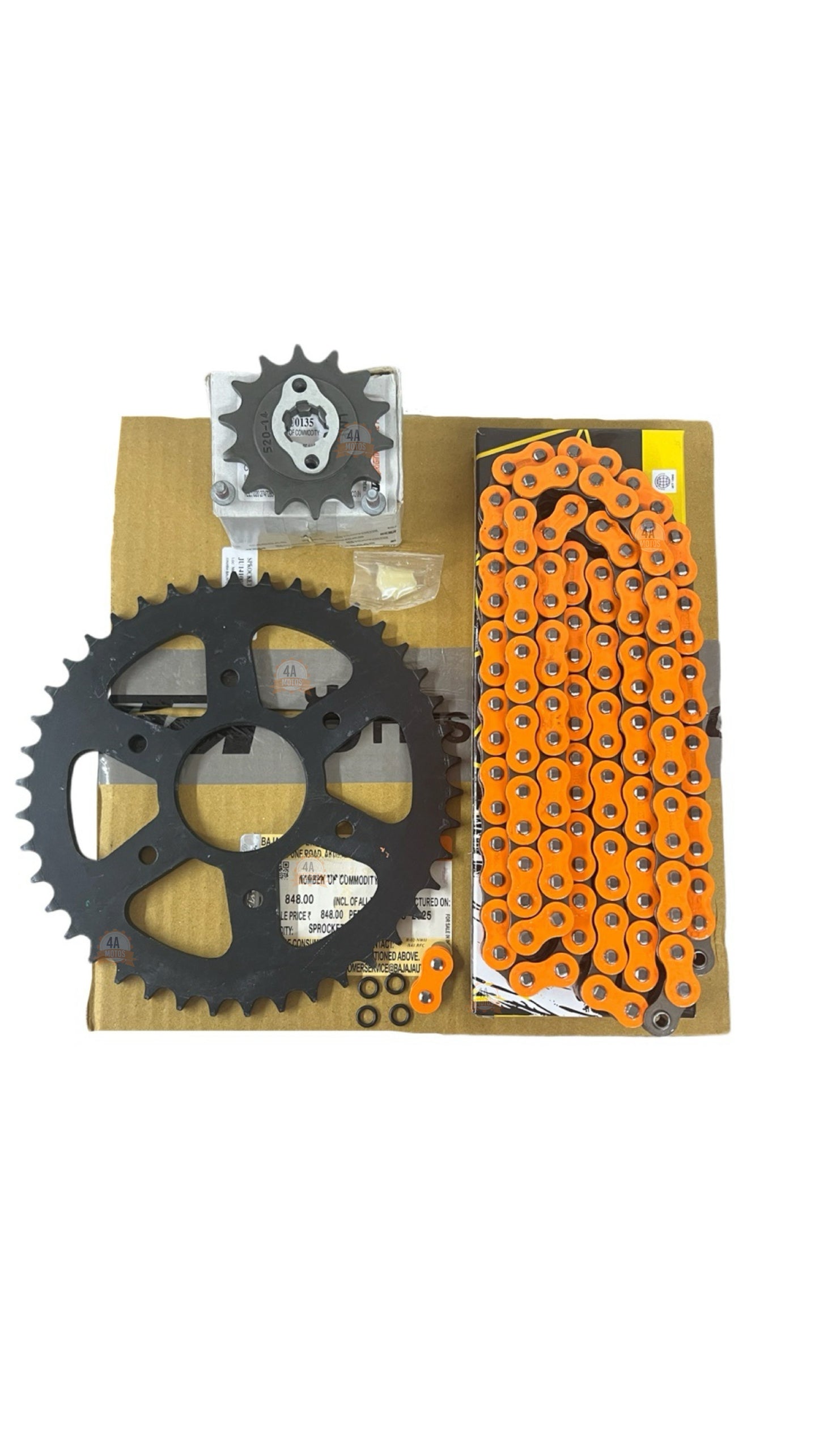 Kit Arrastre Original Ktm Duke 200 Ag/ Ng/ Rc Cadena Naranja