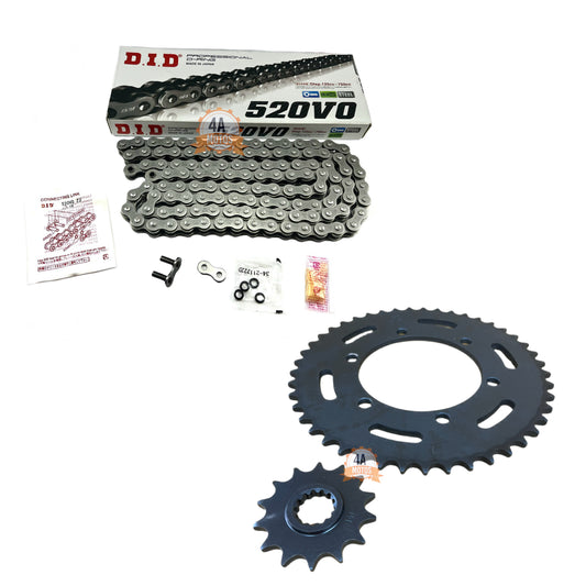 Kit Arrastre Kaw. Z 250 Race Con Cadena Did Negra 520*120