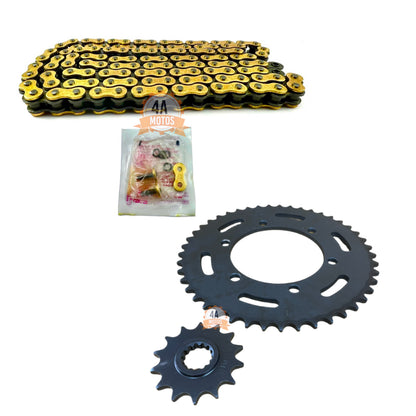 Kit Arrastre Kaw. Z 250 Race Con Cadena Did Dorada 520*120