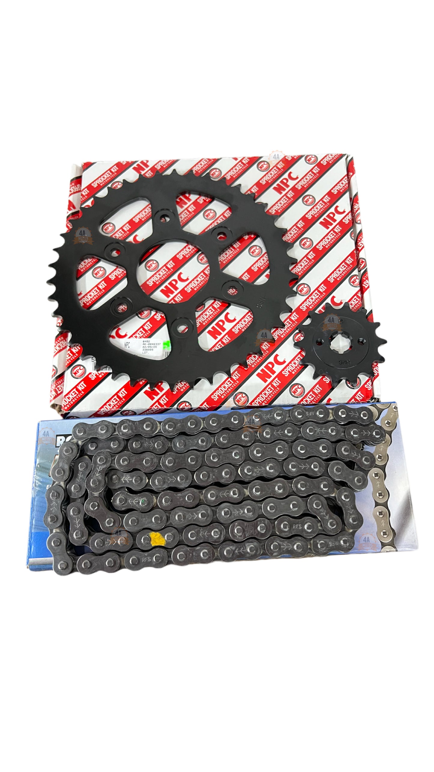 Kit Arrastre Npc Ktm Duke 200 Ag/ Ng/ Rc Cadena Rombo Negra