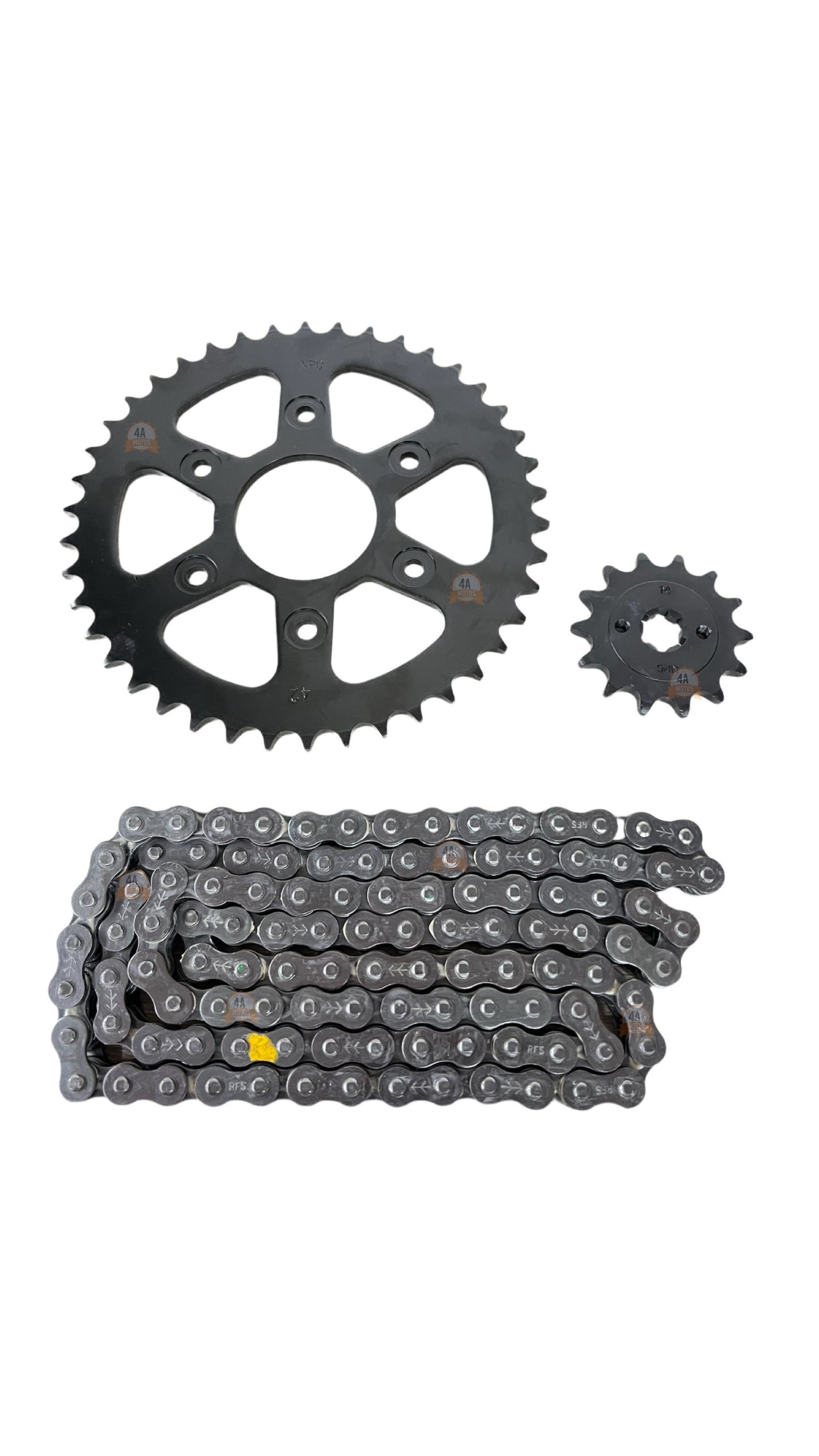 Kit Arrastre Npc Ktm Duke 200 Ag/ Ng/ Rc Cadena Rombo Negra