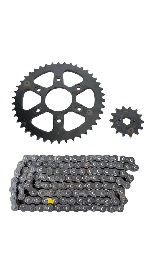 Kit Arrastre Npc Ktm Duke 200 Ag/ Ng/ Rc Cadena Rombo Negra