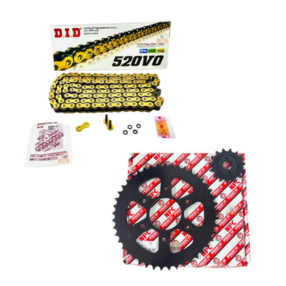 Kit Arrastre Npc Dominar 400 V1 / Ug Cadena Did Dorada
