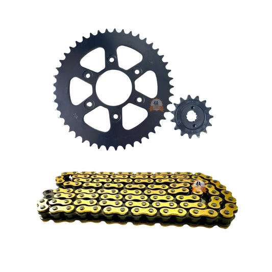 Kit Arrastre Npc Dominar 400 V1 / Ug Cadena Did Dorada