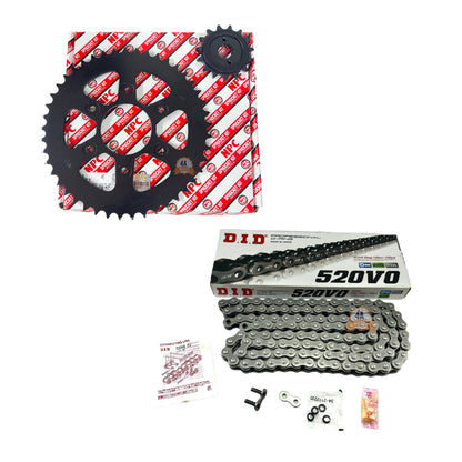Kit Arrastre Npc Ktm Dominar 400 V1 / Ug Cadena Did Negra