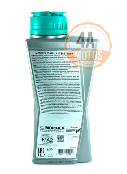 Aceite Motorex Formula 15w-50